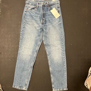 NWT Zara women comfort mom fit Blue Jeans size 6